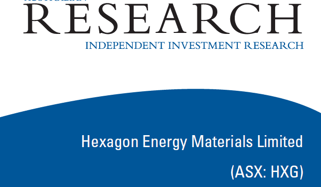 Independent Investment Research – Hexagon Energy Materials Limited