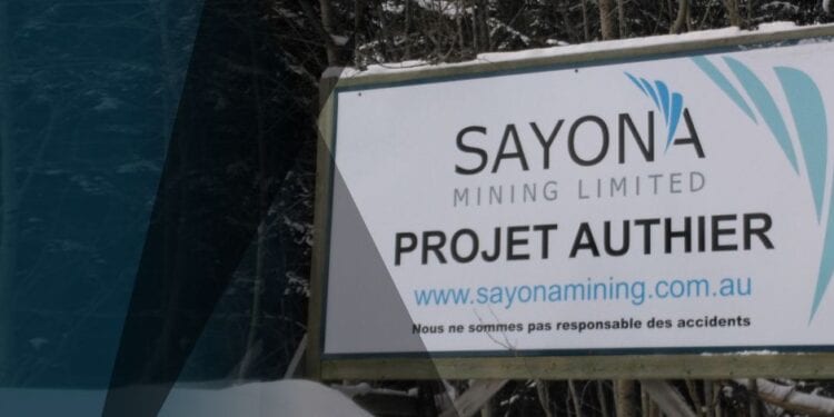 Sayona Submits Bid For North American Lithium