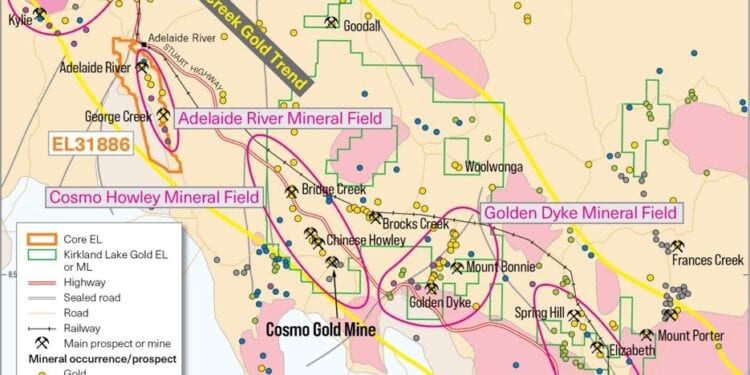 Core Unveils Multiple Rock-Chips Above 100g/t Au At Adelaide River