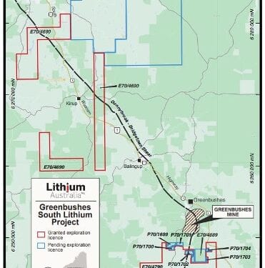 Lithium Australia Offloads 80% Of Greenbushes South Project To Galan