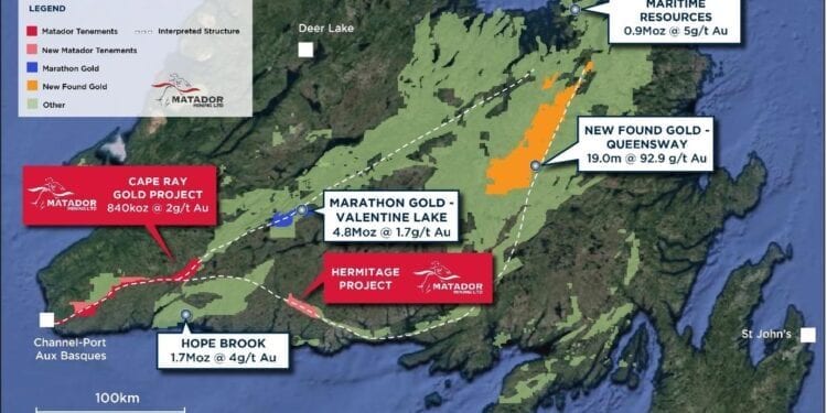 Matador Mining Makes Significant Increase To Landholding Across Newfoundland