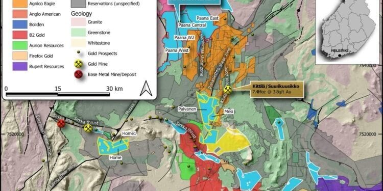 Kinross Gold In US$9.5M Farm In On S2 Resource’s Non Core Finland Ground