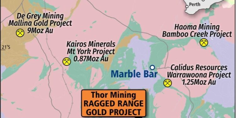 Thor Mining Defines New Gold Drill Targets At Ragged Range
