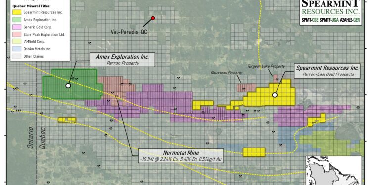 Spearmint Gets Green Light For Perron-East Gold Drilling