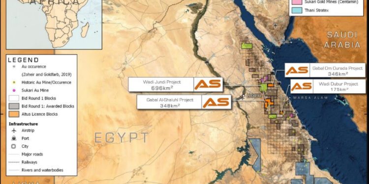 Altus Strategies Discovers Further Hard Rock Gold Workings In Egypt