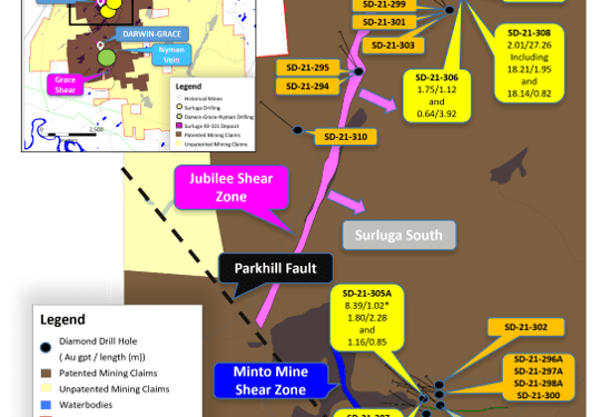 Red Pine Extends Wawa Gold Mineralisation By 140m