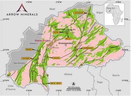 Arrow Targets Large Stream Sediment Gold Anomaly At Vranso