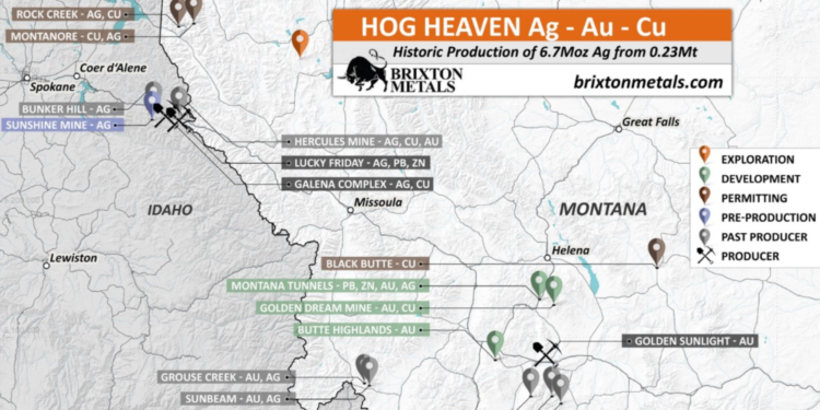 Brixton Metals Receives Second Cash Payment from Ivanhoe Electric for the Hog Heaven Copper-Silver-Gold Project Earn-In