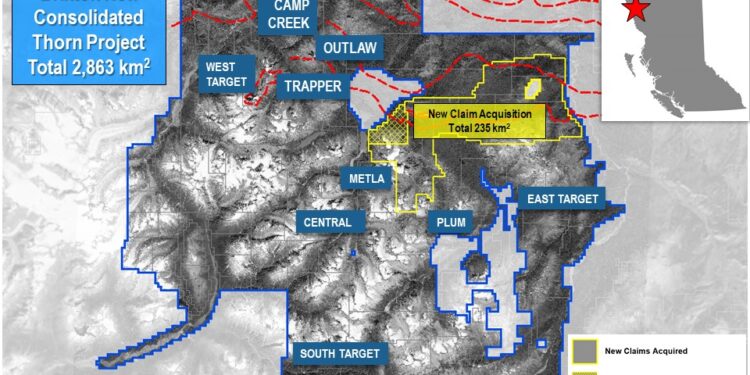 Brixton Metals Consolidates Thorn Gold-Copper-Silver Project in British Columbia