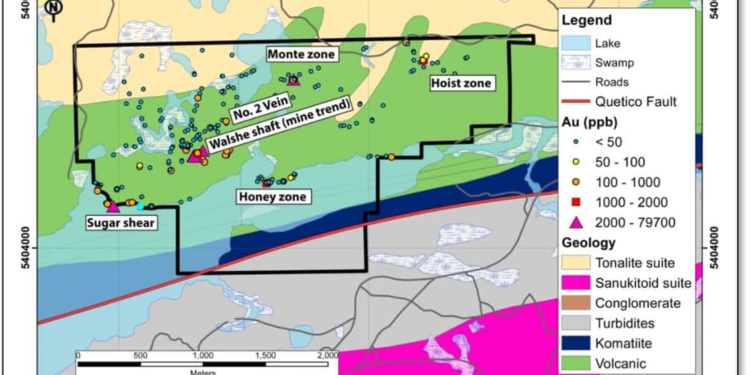 Falcon Gold Increases Drill Programme up to 2,000m, Ontario