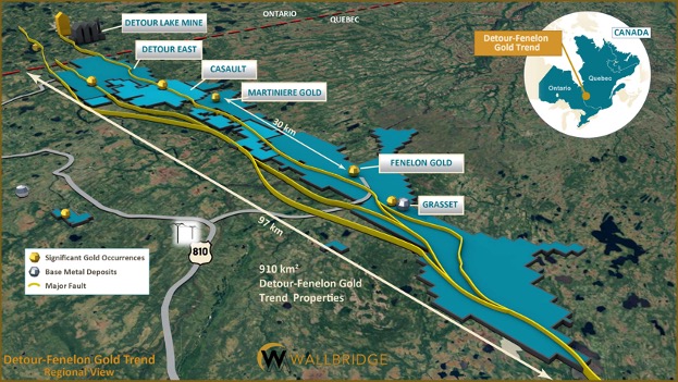 Wallbridge Expands Fenelon Gold System in Multiple