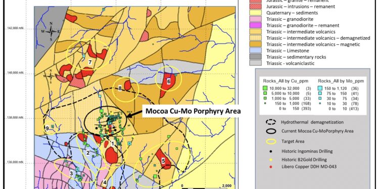 Libero Copper & Gold Identifies Nine New Mocoa Targets
