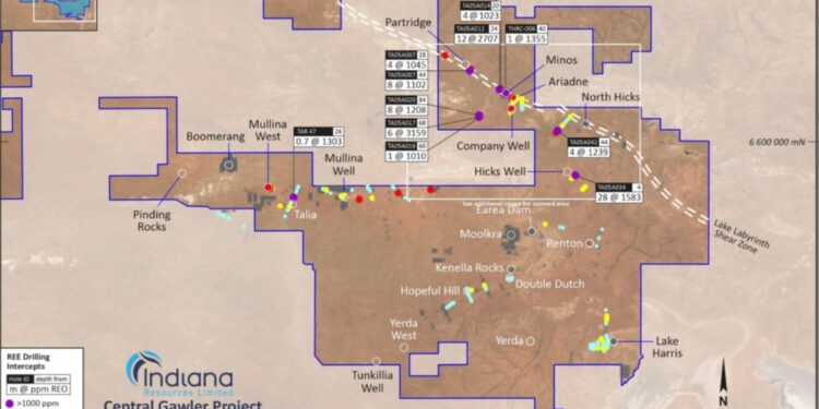 Indiana Identifies Rare Earth Potential At Central Gawler Project