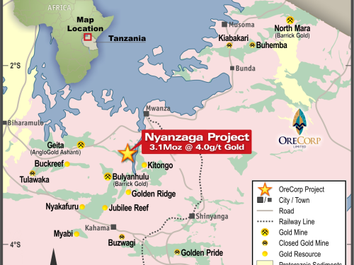 Orecorp Commences Further Drilling At Tanzania’s Nyanzaga Gold Project
