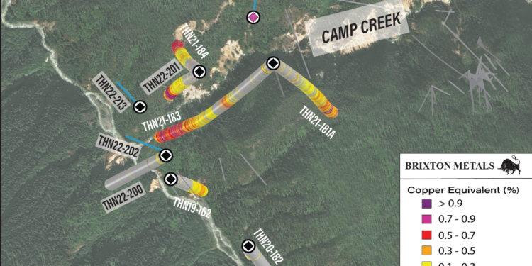 Brixton Metals Reports First Drill Holes Results for Camp Creek Porphyry Target