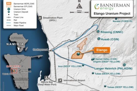 Bannerman Submits Etango-8 Mining Licence Application In Namibia