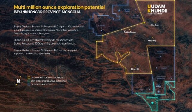 Steppe Gold Unveils Developments In Creating New Bayankhongor Gold District