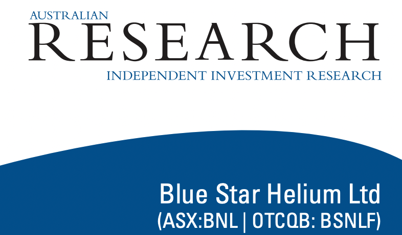 Independent Investment Research – Blue Star Helium Ltd (ASX:BNL | OTCQB: BSNLF)
