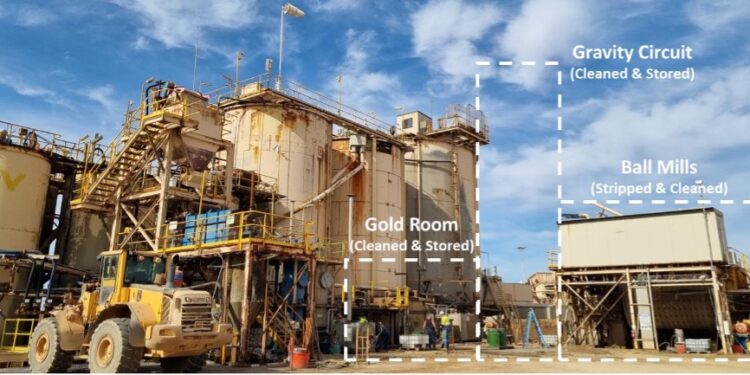 Barton Gold Recovers 10t of Gold Bearing Materials from Mill Cleanout