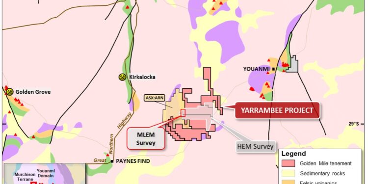 Golden Mile Identifies New REE and Base Metal Targets at Yarrambee