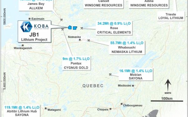Koba Acquires High-Quality Canadian Lithium-Pegmatite Projects