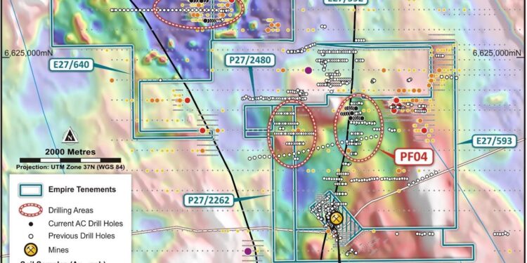 Empire Recommences Aircore Drilling at Pennys