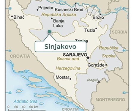 Lykos Identifies Significant Surface Gold Mineralisation at Sinjakovo