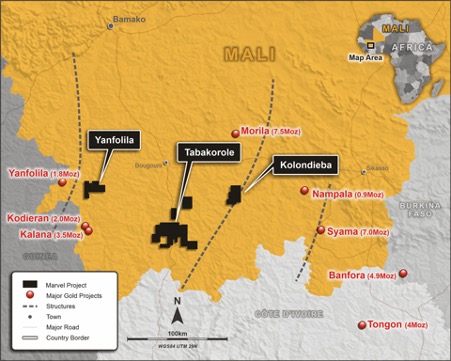 Marvel Identifies String of New Targets at Kolondieba Gold Project