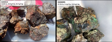 Brixton Metals Samples 50% Copper at Val in BC