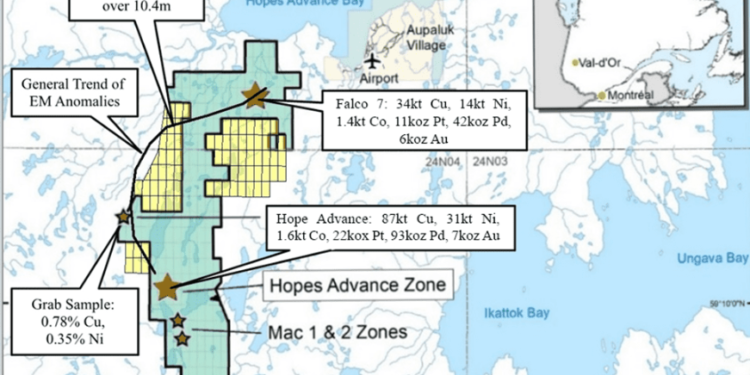 Falcon Gold Acquires Nickel-Copper Project in Hawk Ridge Camp