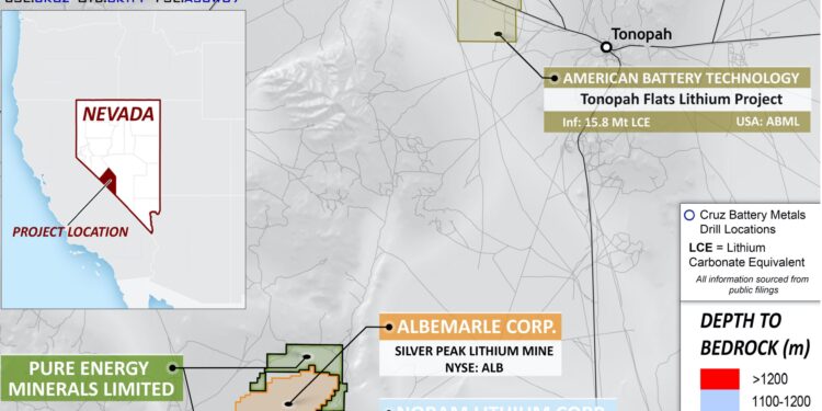 Cruz Commences Phase-4 Drill Programme at Solar Lithium Project in Nevada