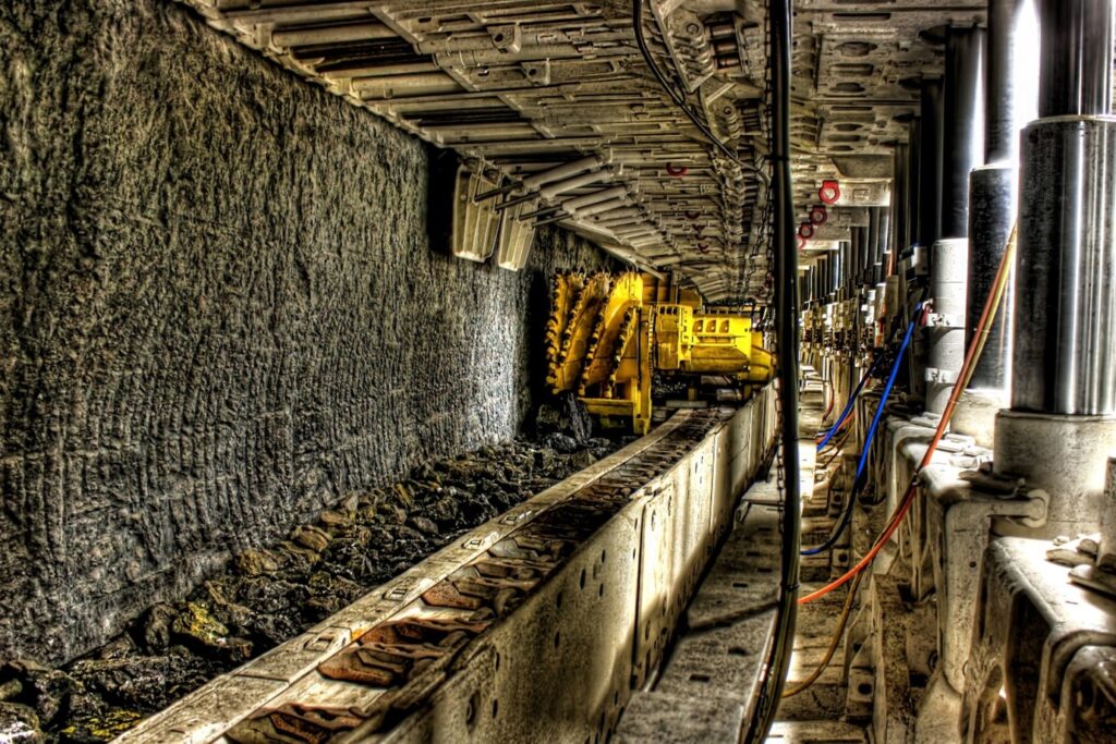 modern underground coal mine