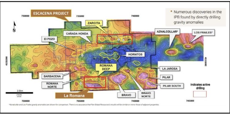Pan Global Intersects High Gold Grades and Copper Mineralization at Escancena Project