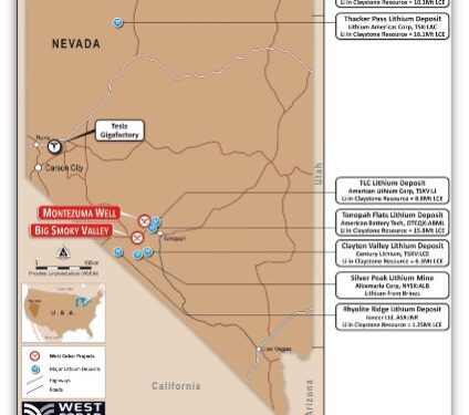West Cobar Commences Field Exploration at Nevada Lithium Prospects