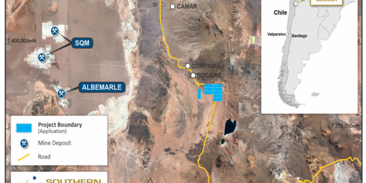 Southern Hemisphere Mining Files Application for Lago Lithium Exploration Project