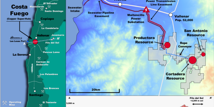 Costa Fuego Copper Project Location in Chile (Credit: Hot Chili Ltd.)