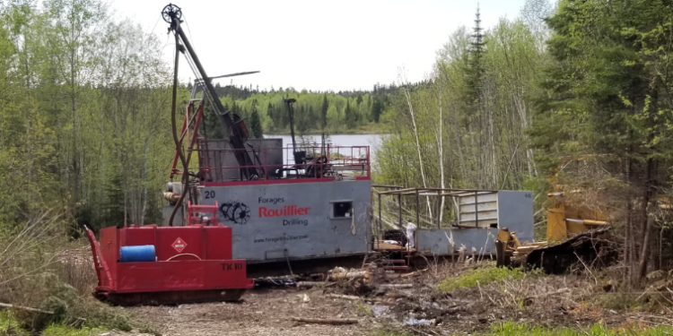 Drilling on Red Pine’s Wawa gold project began in 2020. The company recently reported its latest results. (Credit: Red Pine Exploration)